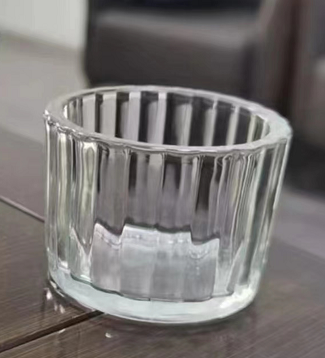 Tapered glass candle holder