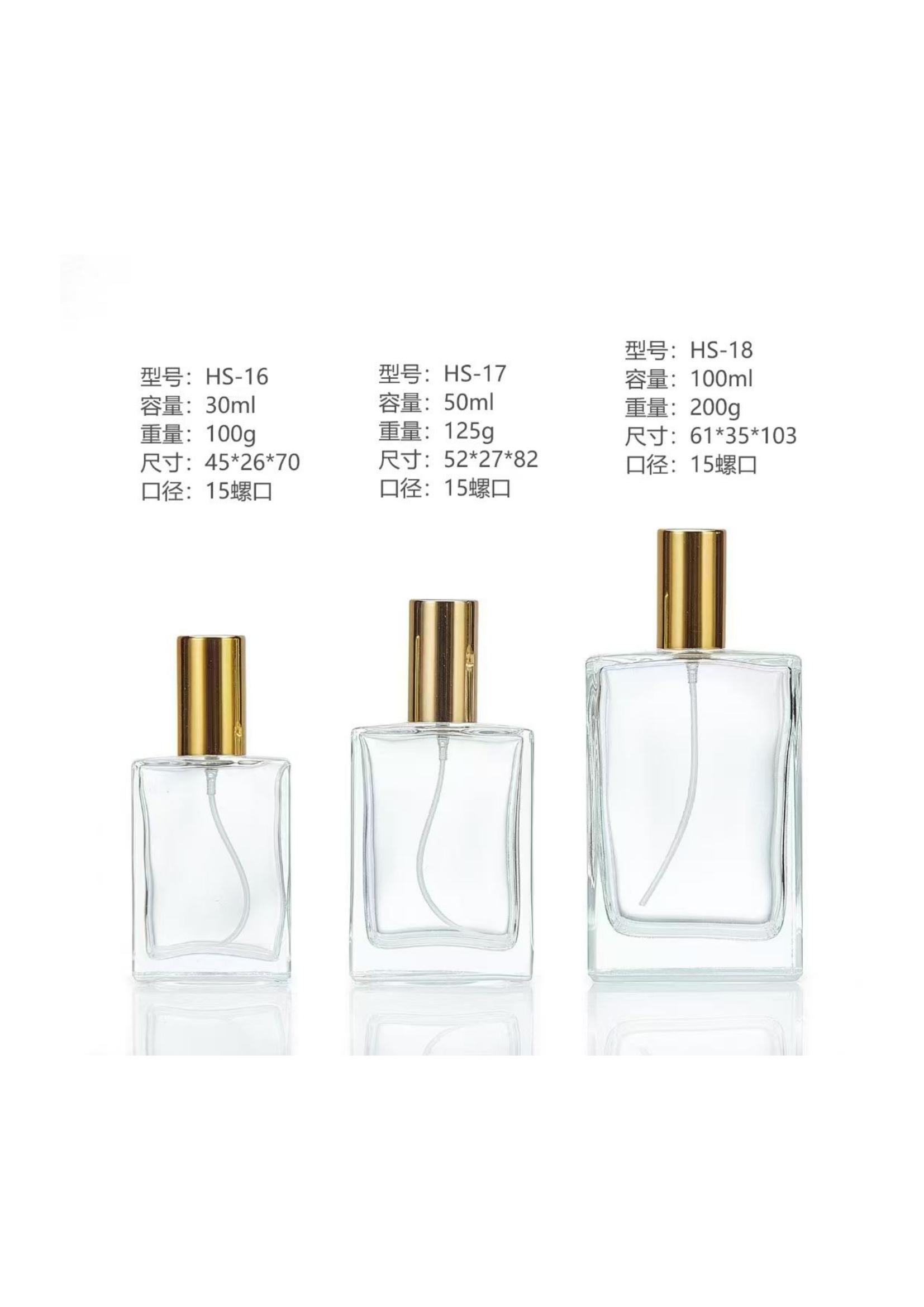 Crystal glass perfume flacon
