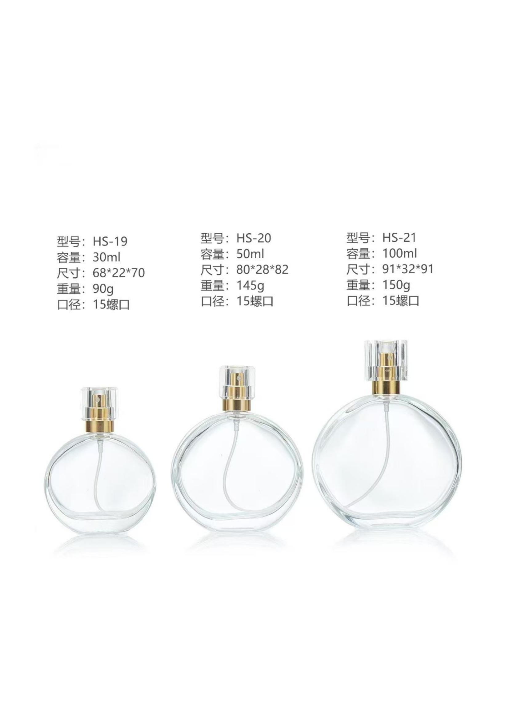 Artistic glass perfume bottle