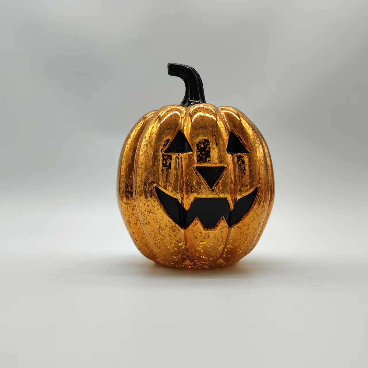 Pumpkin glass ornament decorative piece